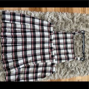 Plus Checked Pinafore Dress - Plus